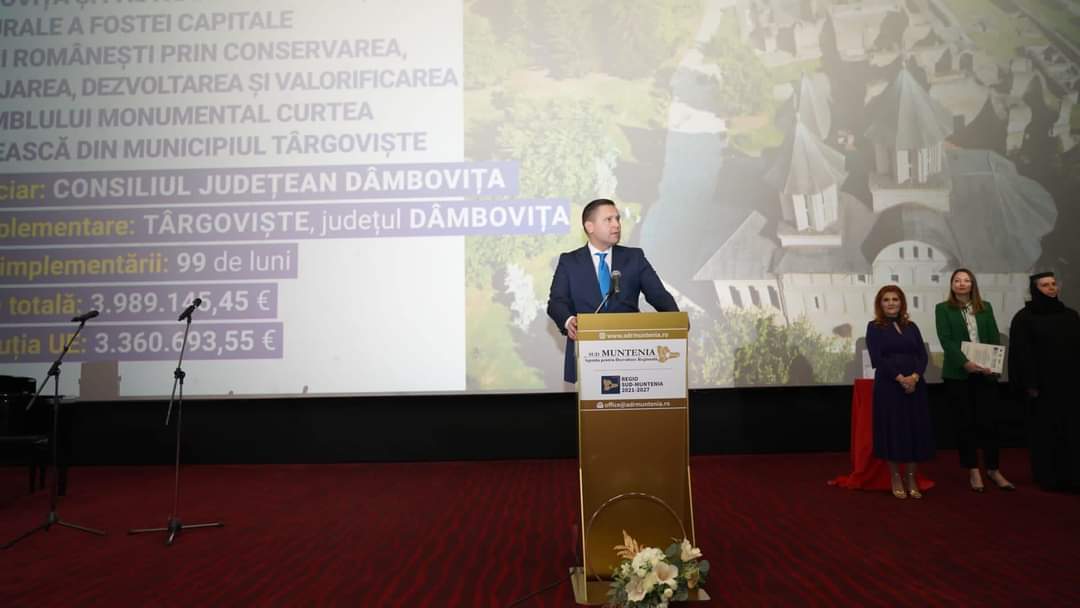 Județul Dâmbovița a fost premiat la Gala „Regio, pașaport spre dezvoltare în Sud-Muntenia!”,  toate cele trei proiecte ale Consiliului Județean Dâmbovița