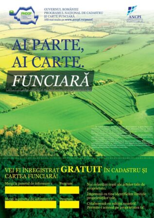 Au fost majorate sumele acordate pentru lucrările de cadastru de la 84 de lei la 109 lei + TVA/carte funciară.